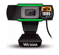 WESDAR WEBCAM FULL HD 1080P, PLUG AND PLAY, BLACK