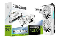 ZOTAC GEFORCE RTX 4060TI TWIN EDGE OC WHITE EDITION 8GB, WHITE